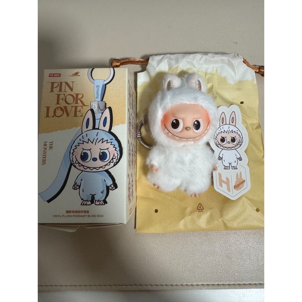 POP MART THE MONSTERS Labubu Pin for Love Vinyl Plush Pendant (H)